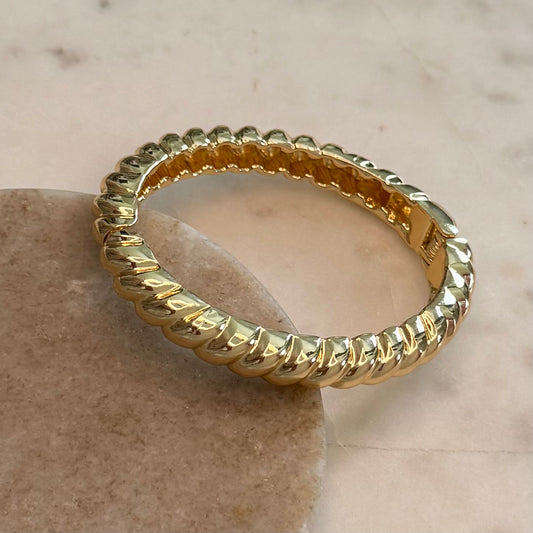 Golden Twist Bangle