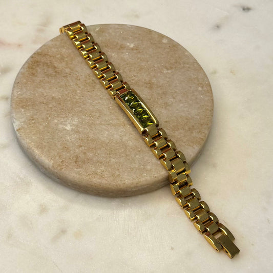 Green Crystals Bracelet