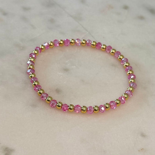 Pink & Gold Bracelet