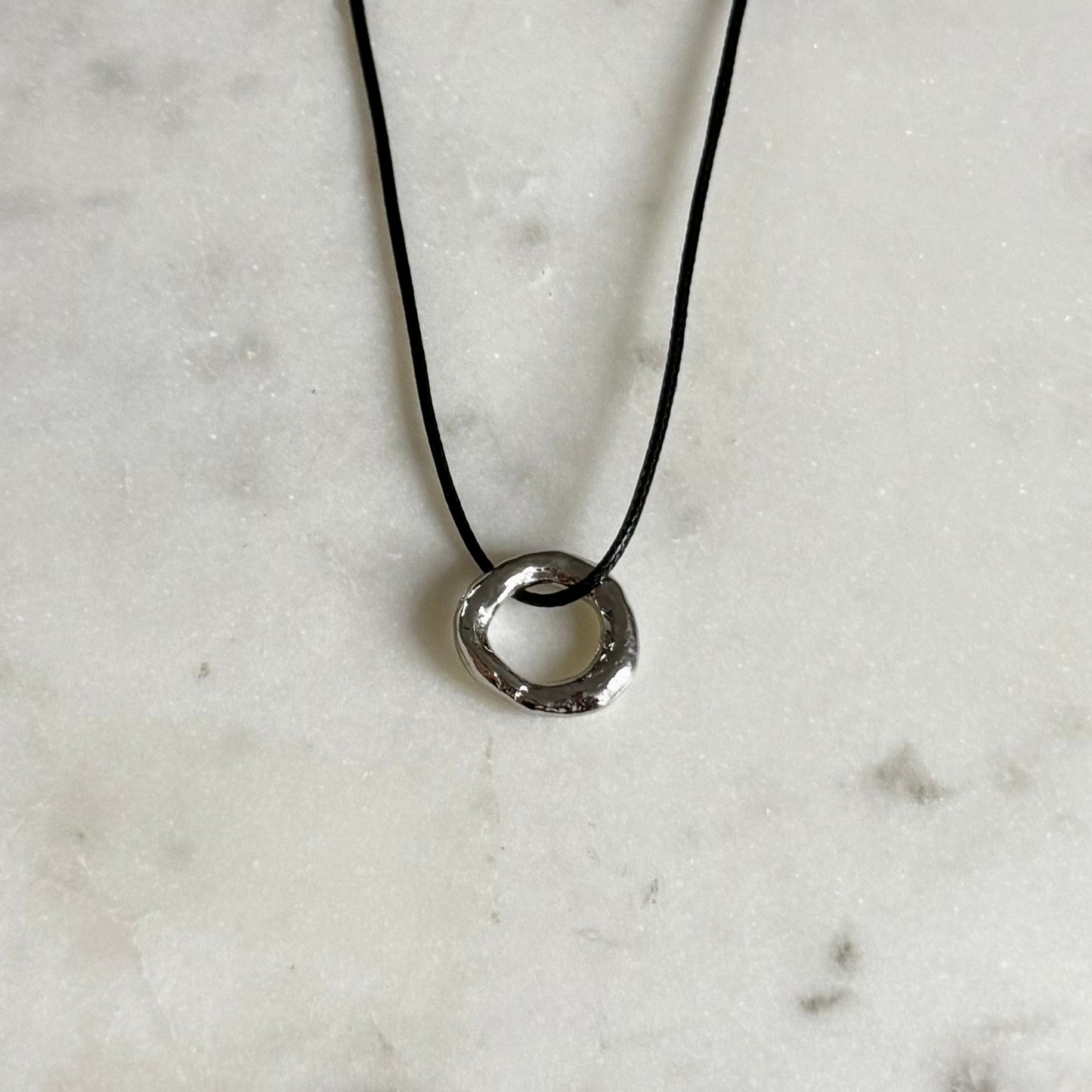 Silver Ring Necklace