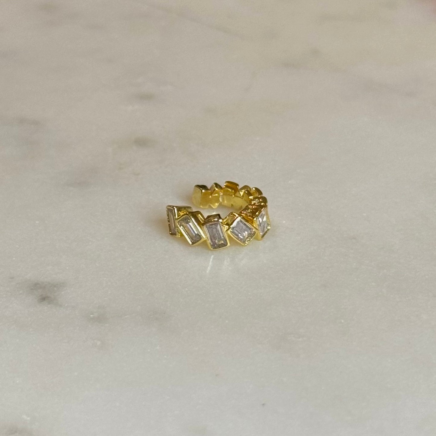 Golden Crystals Ear-Cuff