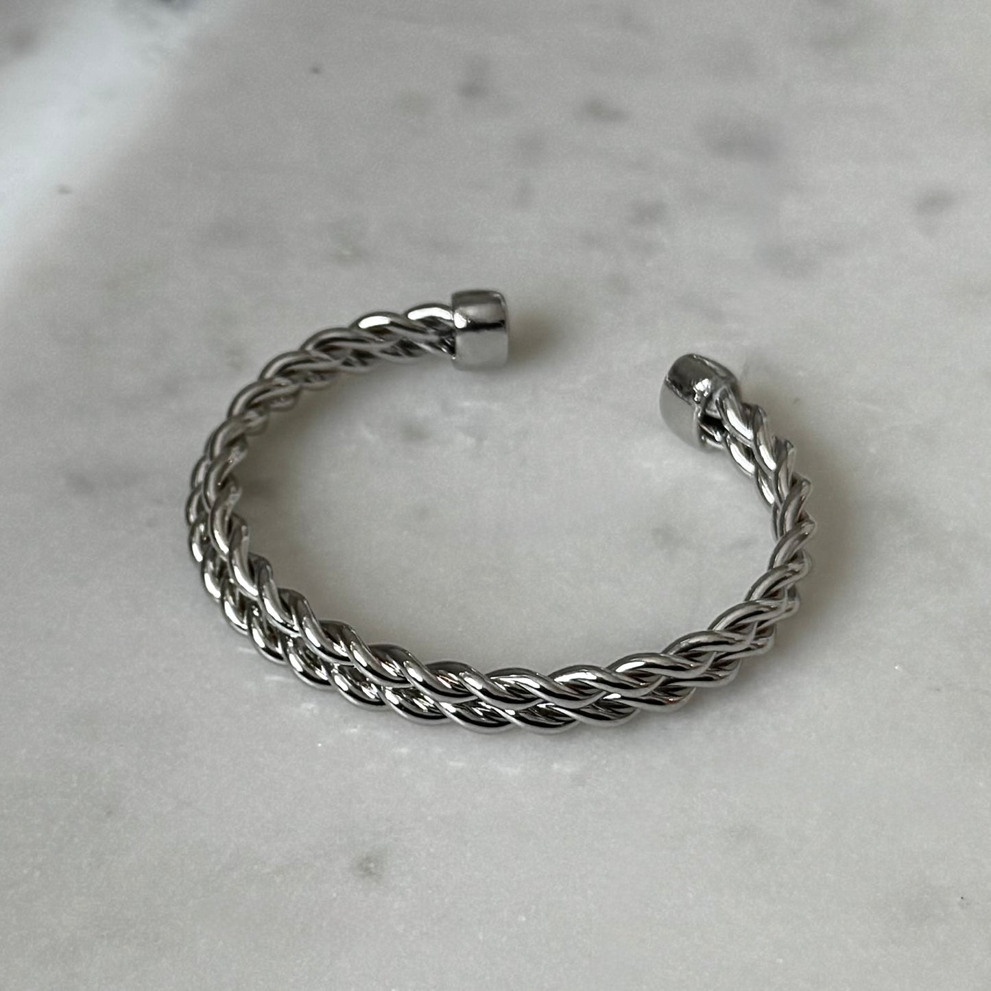 Silver Ropes Bracelet