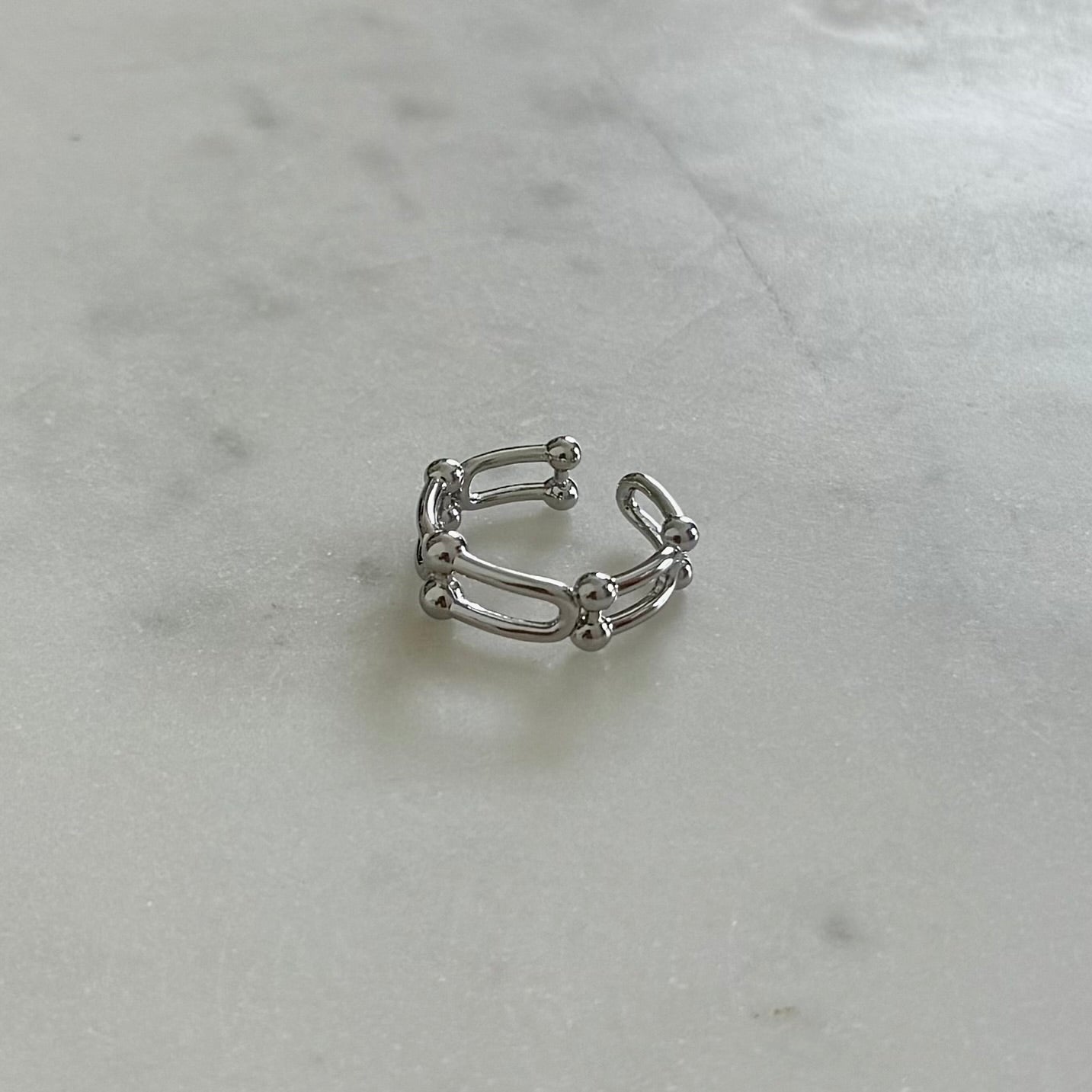 Edgy Silver Ring