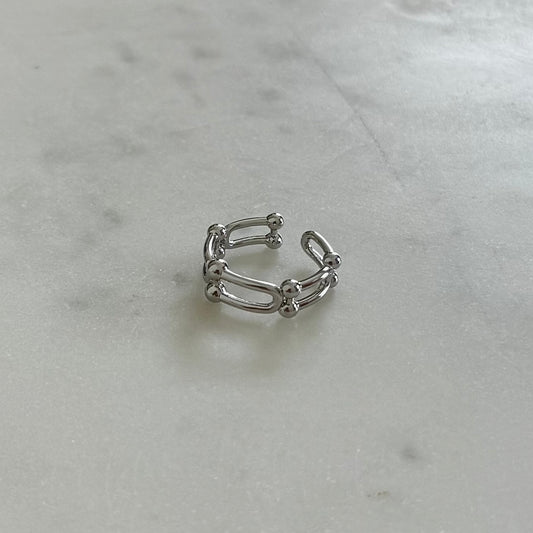 Edgy Silver Ring