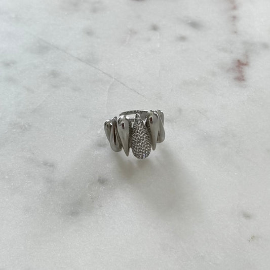 Silver Drops Ring
